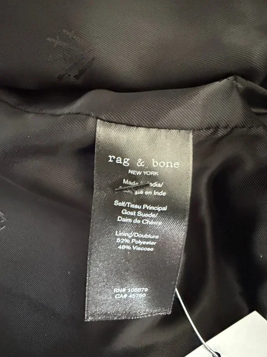 Rag & Bone Suede Trucker Jacket - Picture 9 of 11